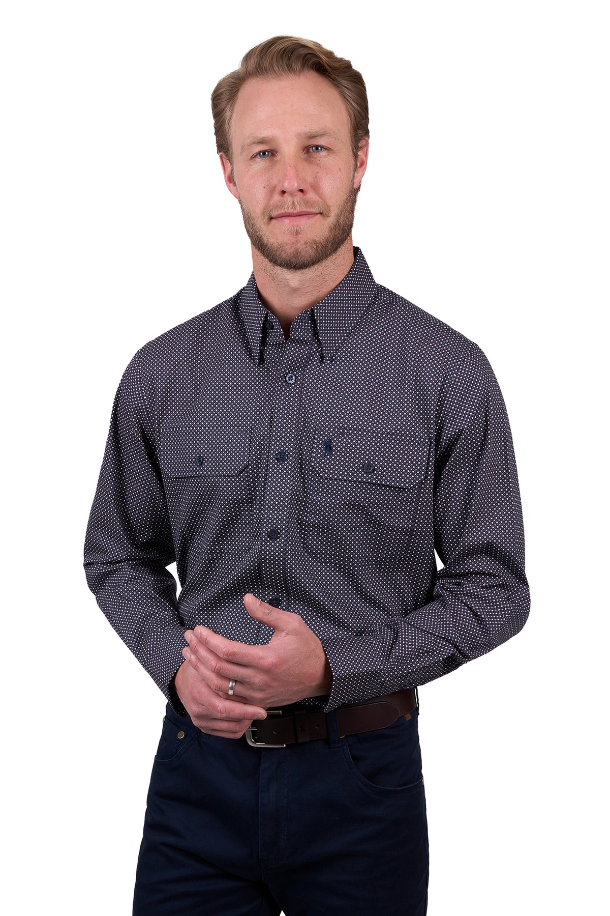 Thomas Cook Mens Arlo 2 Pocket Long Sleeve Shirt - Black Friday Sale