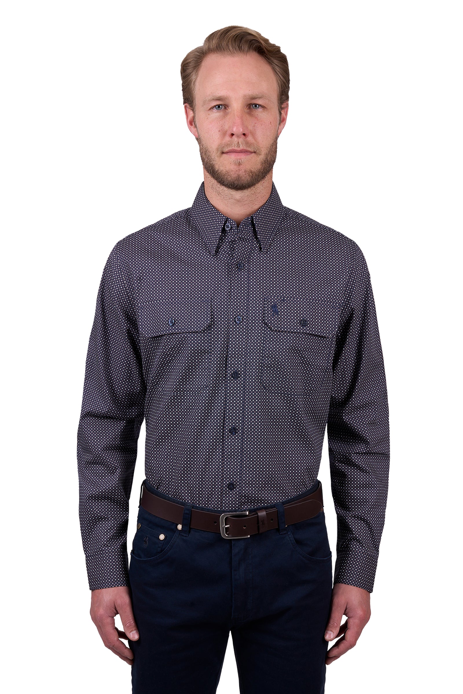 Thomas Cook Mens Arlo 2 Pocket Long Sleeve Shirt - Black Friday Sale