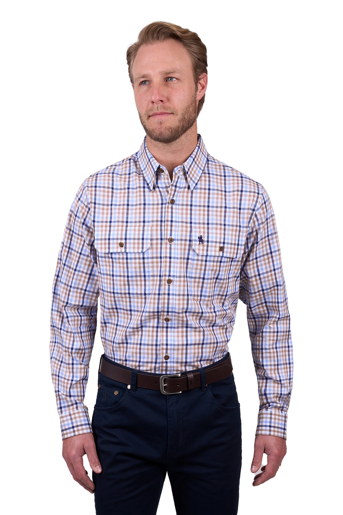 Thomas Cook Mens Jase 2 Pocket Long Sleeve Shirt - Black Friday Sale