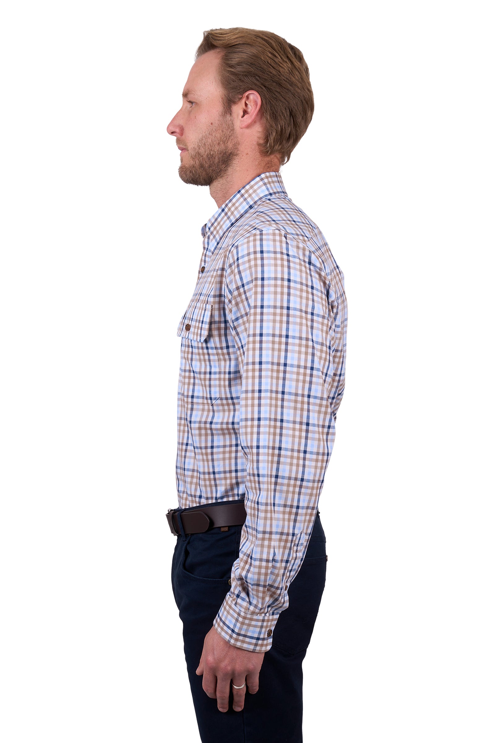 Thomas Cook Mens Jase 2 Pocket Long Sleeve Shirt - Black Friday Sale