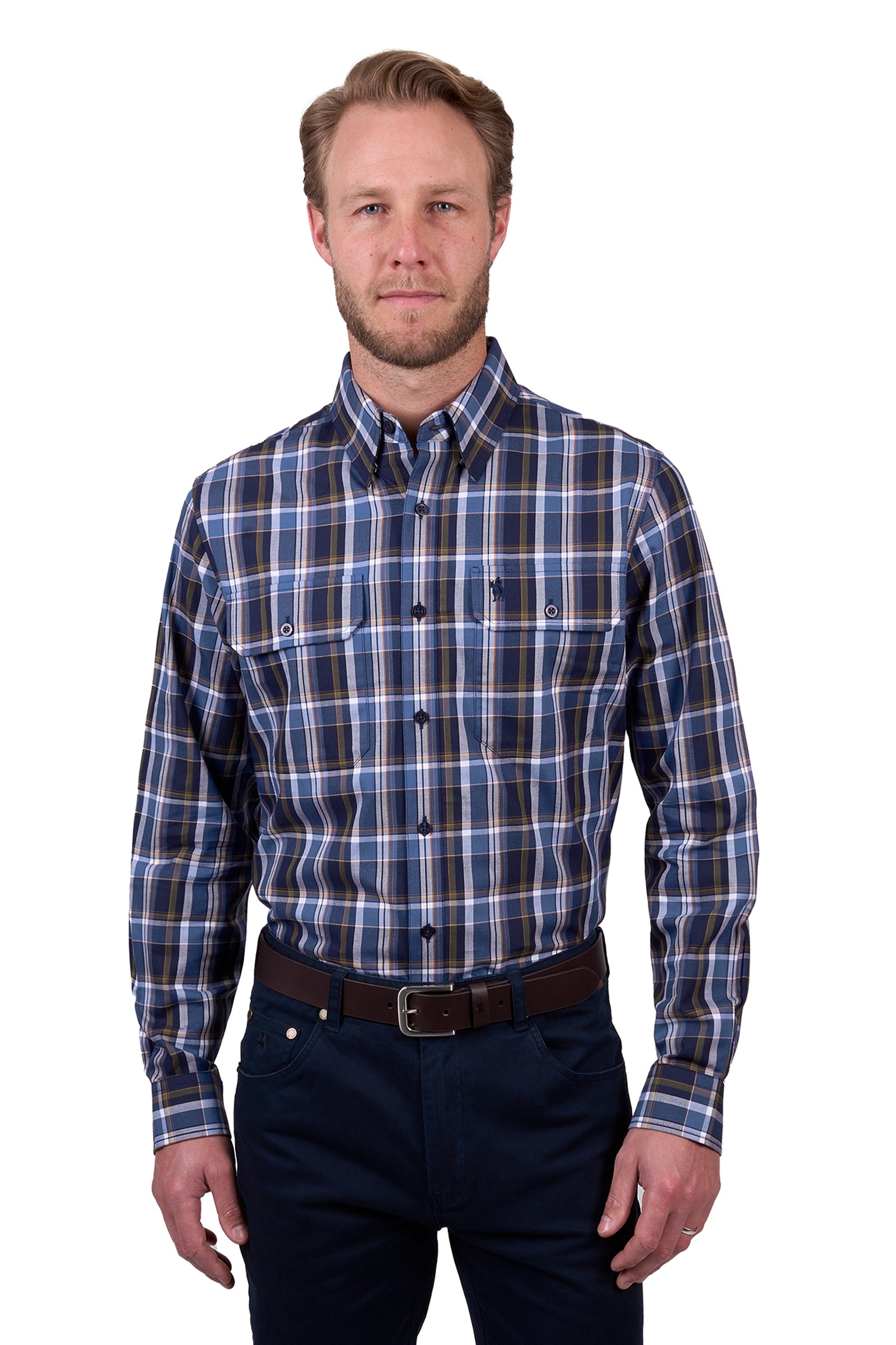 Thomas Cook Mens Adrian 2 Pocket Long Sleeve Shirt - Black Friday Sale