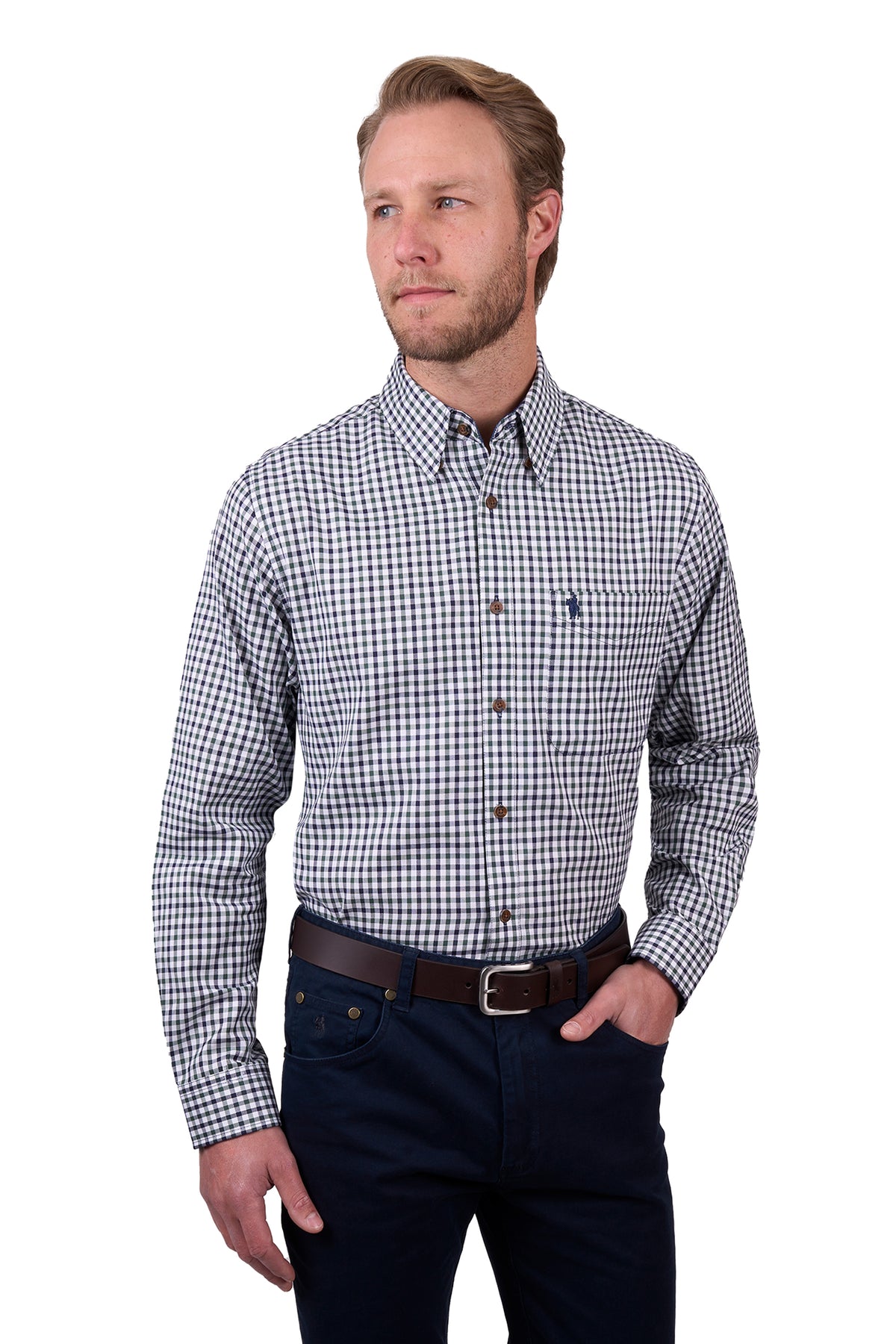 Thomas Cook Mens Lyle 1 Pocket Long Sleeve Shirt - Black Friday Sale