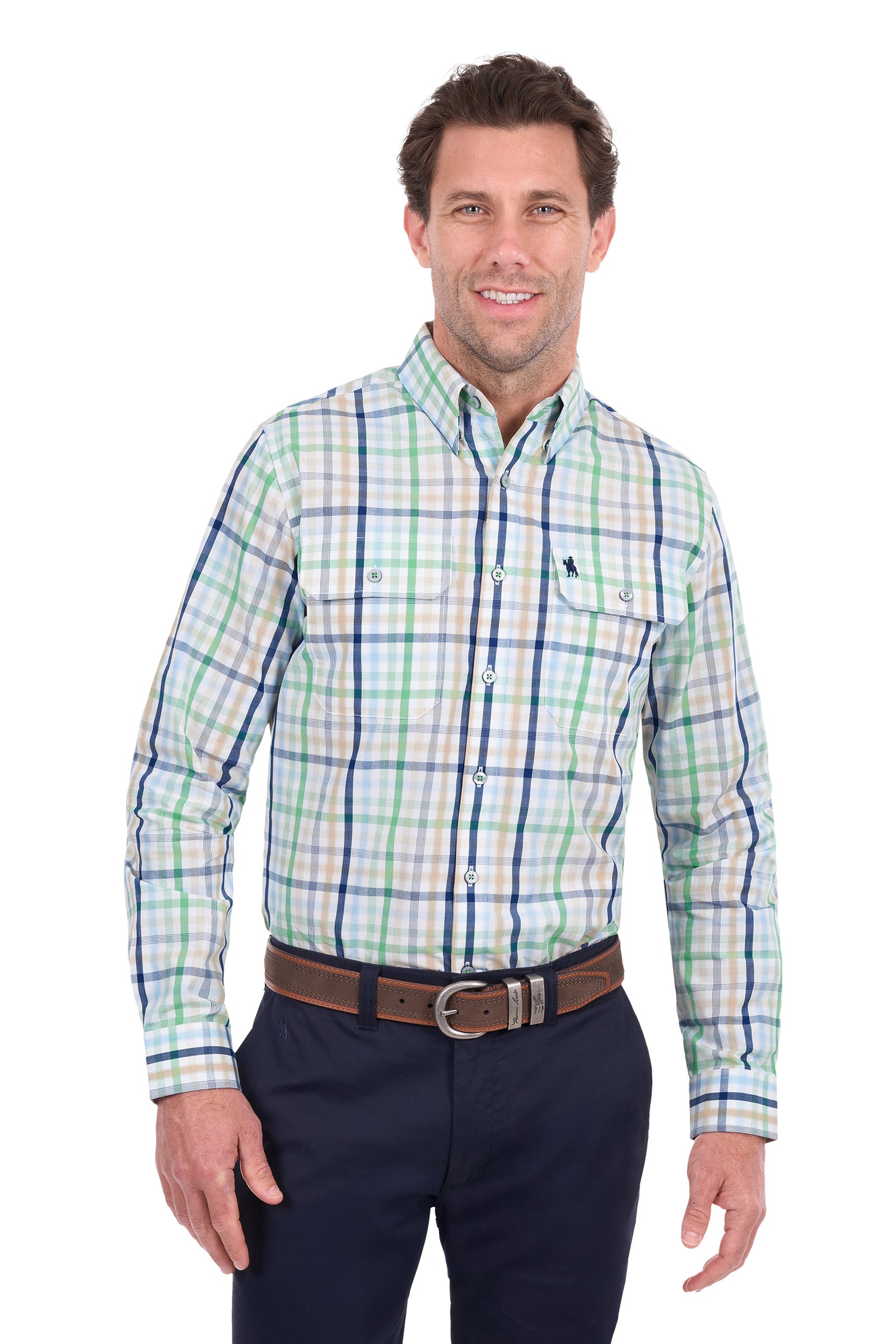 Thomas Cook Mens Louie 2 Pkt LS Shirt