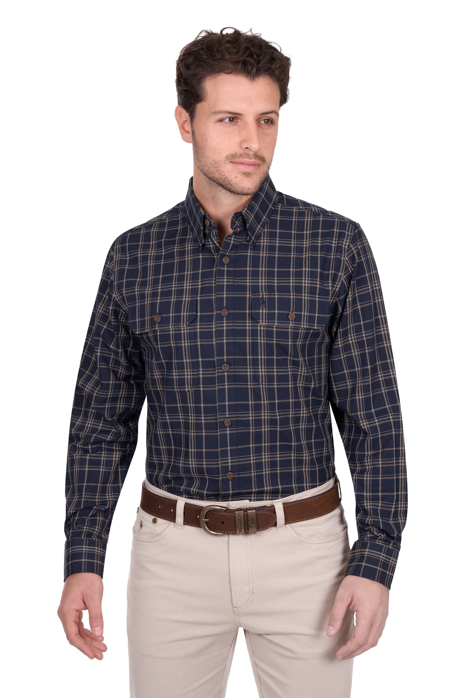 Thomas Cook Mens Adam 2 Pocket LS Shirt