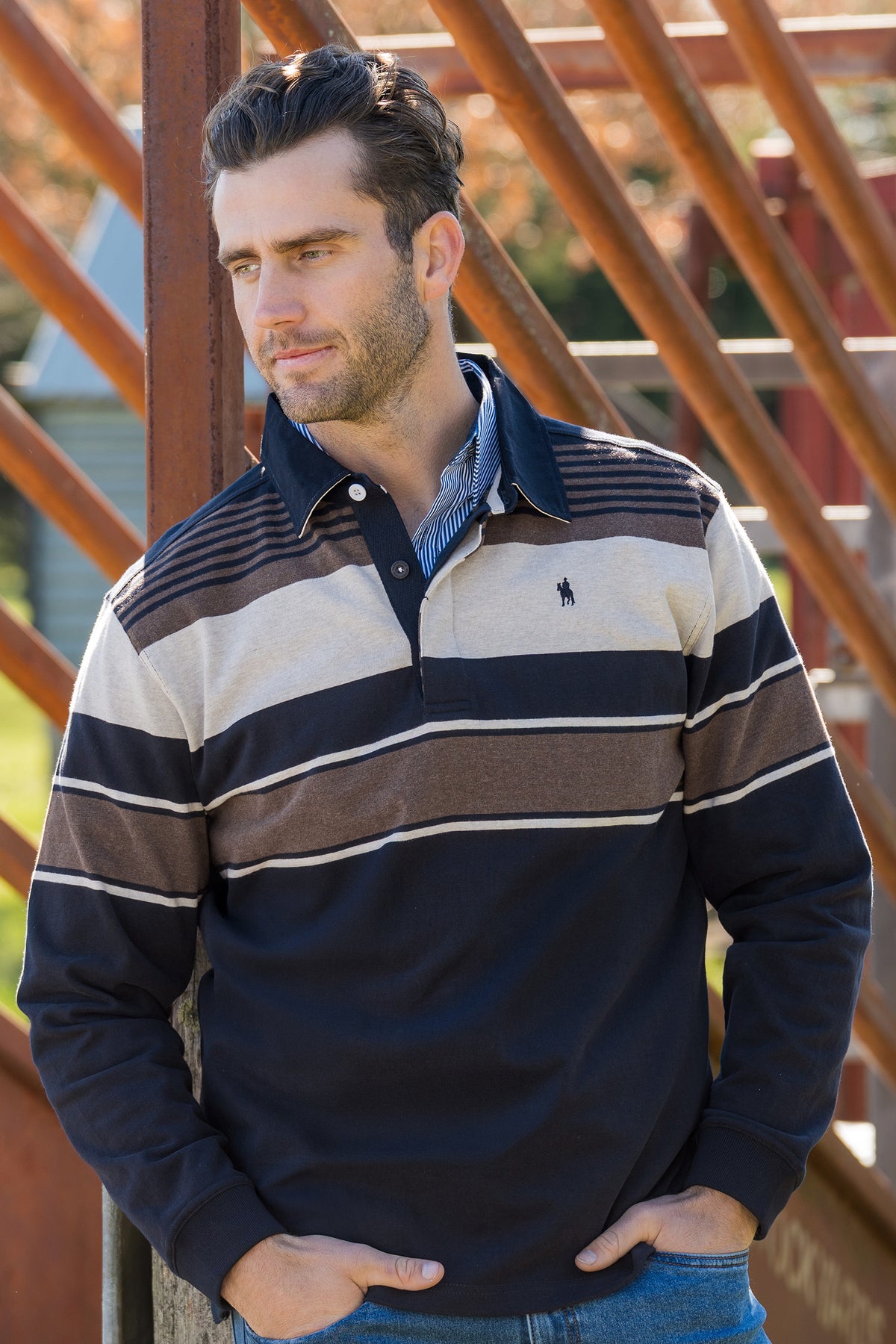 Thomas Cook Mens Bryan Stripe Rugby - Winter 26