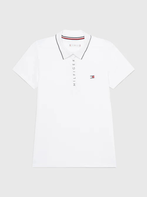 Tommy Hilfiger Harlem Short Sleeve Logo Polo Optic White - EOFY Sale