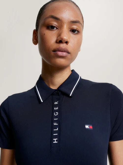 Tommy Hilfiger Harlem Short Sleeve Logo Polo Desert Sky - Black Friday Sales