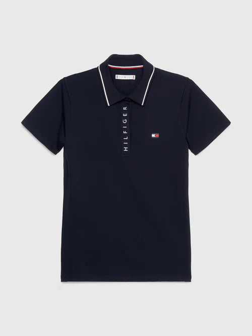 Tommy Hilfiger Harlem Short Sleeve Logo Polo Desert Sky - Black Friday Sales