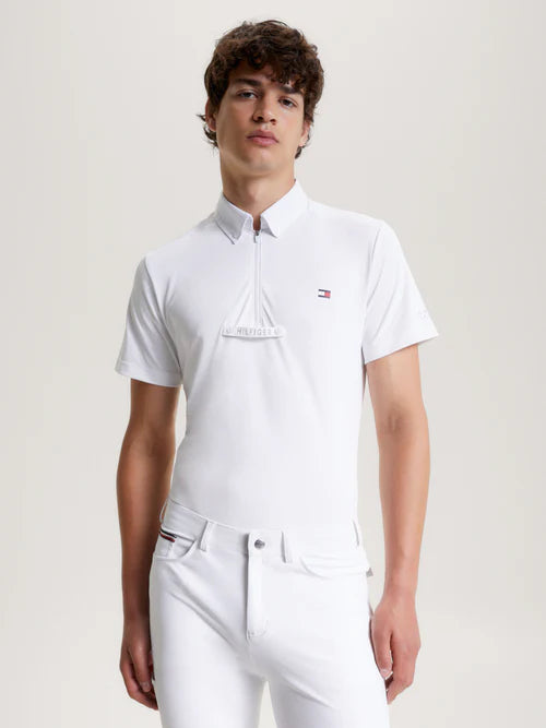 Tommy Hilfiger Rochester Shor Sleeve Tournament Shirt TH Optic White - Black Friday Sales