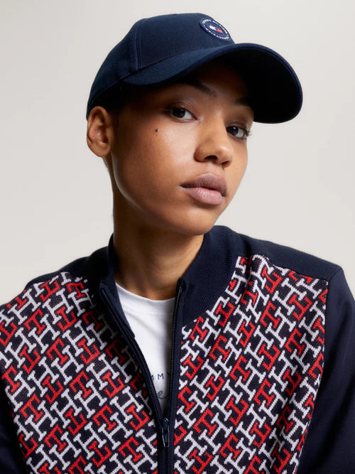 Tommy Hilfiger San Diego Water Repellent Logo Patch Cap Desert Sky