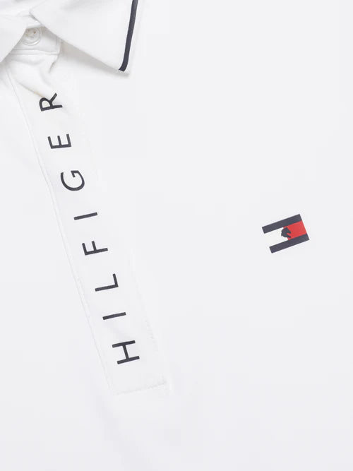 Tommy Hilfiger Harlem Short Sleeve Logo Polo Optic White - EOFY Sale