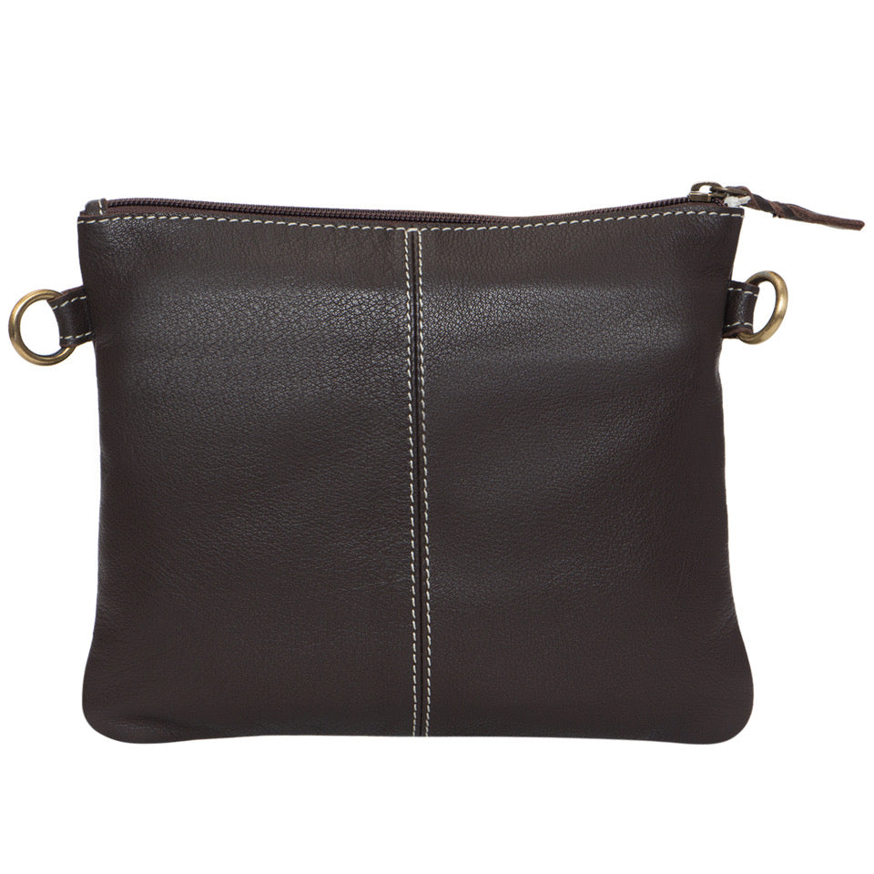 The Design Edge Tooling Leather Hand Carved Clutch Bag