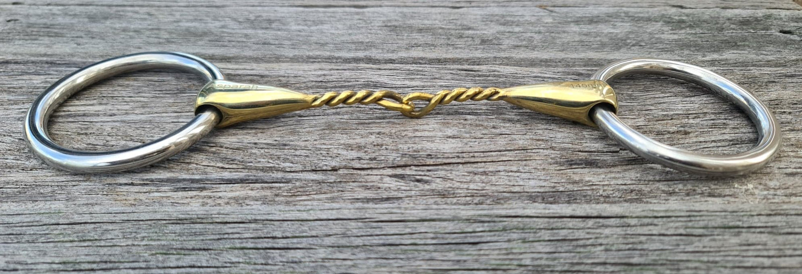 Toprail Medium Loose Ring Stainless Steel Tom Williamson Half Twist Correctional Bit 135mm Wide