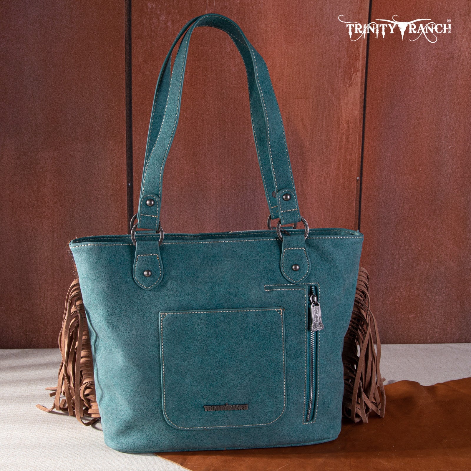 Trinity Ranch Hair On Cowhide Carry Tote