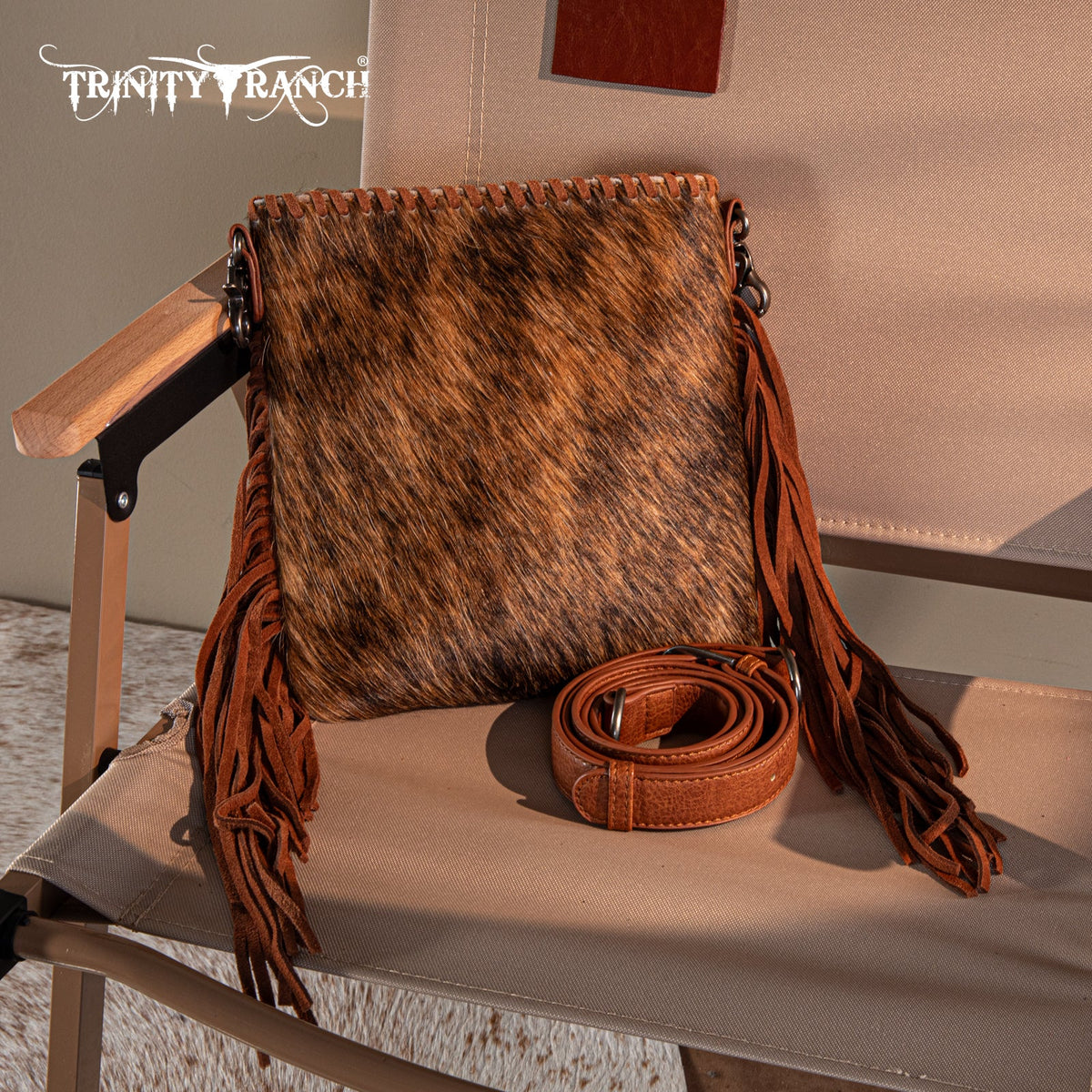 Trinity Ranch Hair On Cowhide Carry Crossbody
