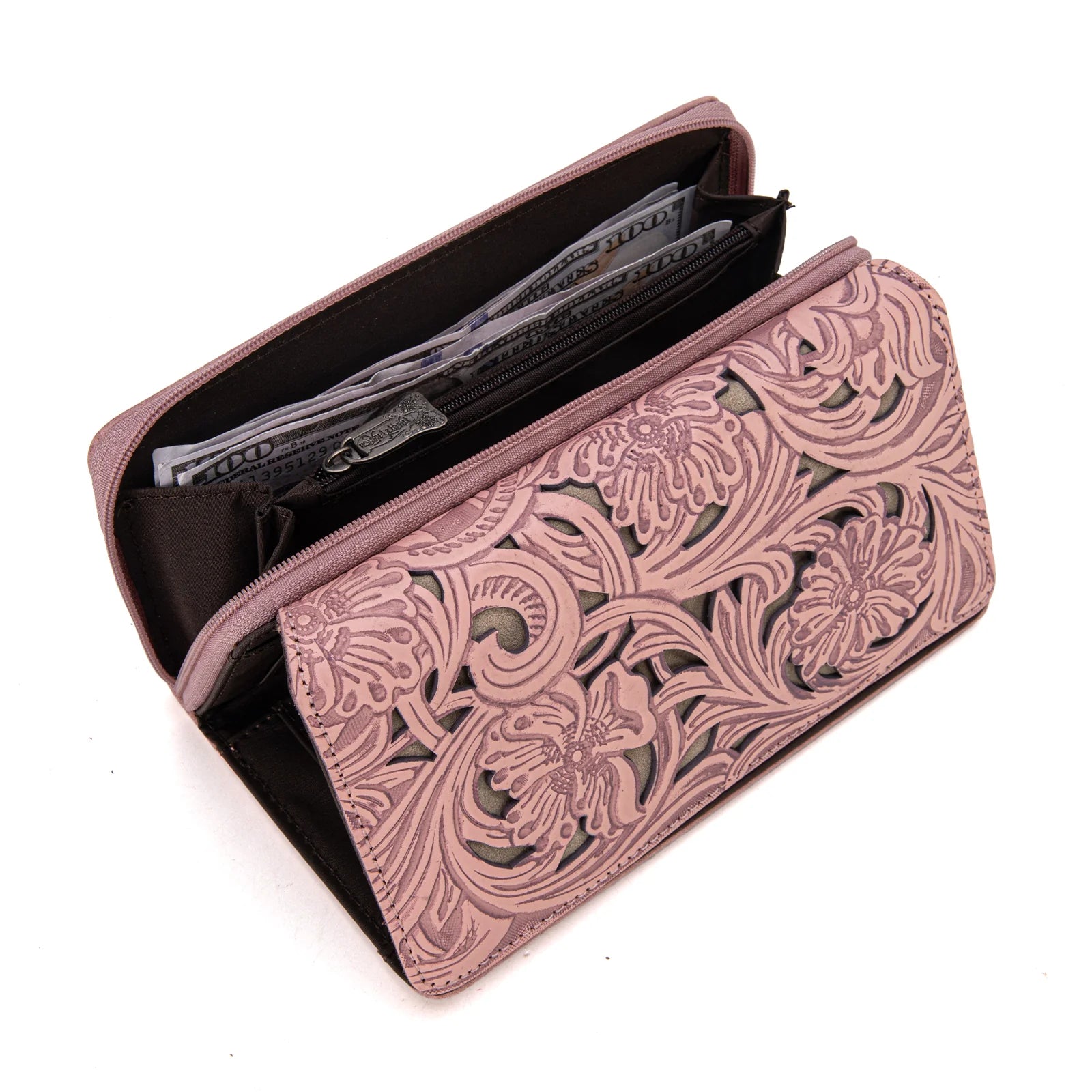 Trinity Ranch Floral Tooled Colleciton Wallet
