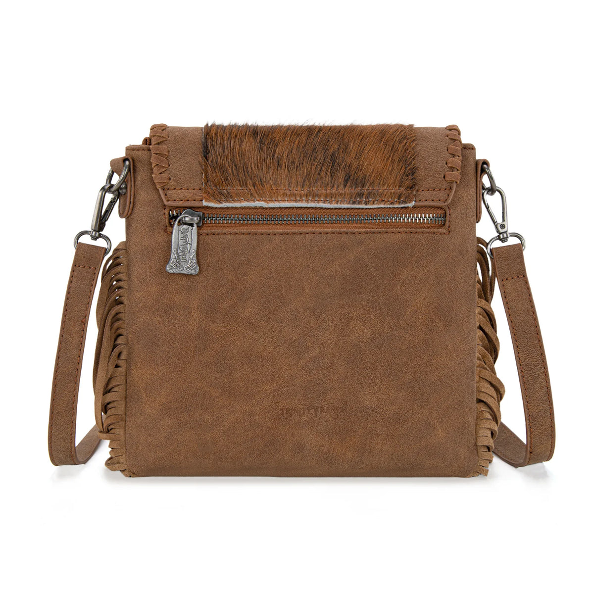 Trinity Ranch Fringe Hair On Cowhide Crossbody