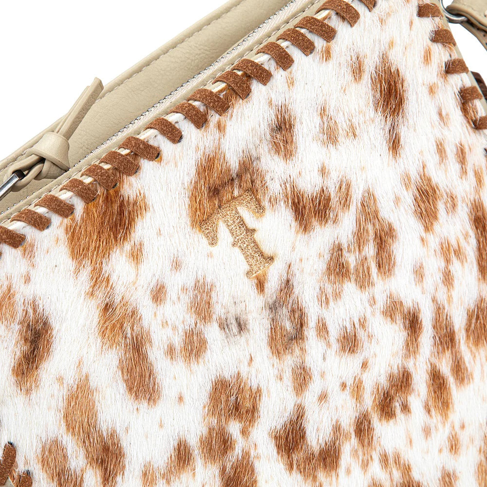 Trinity Ranch Cowhide Fringe Crossbody Bag