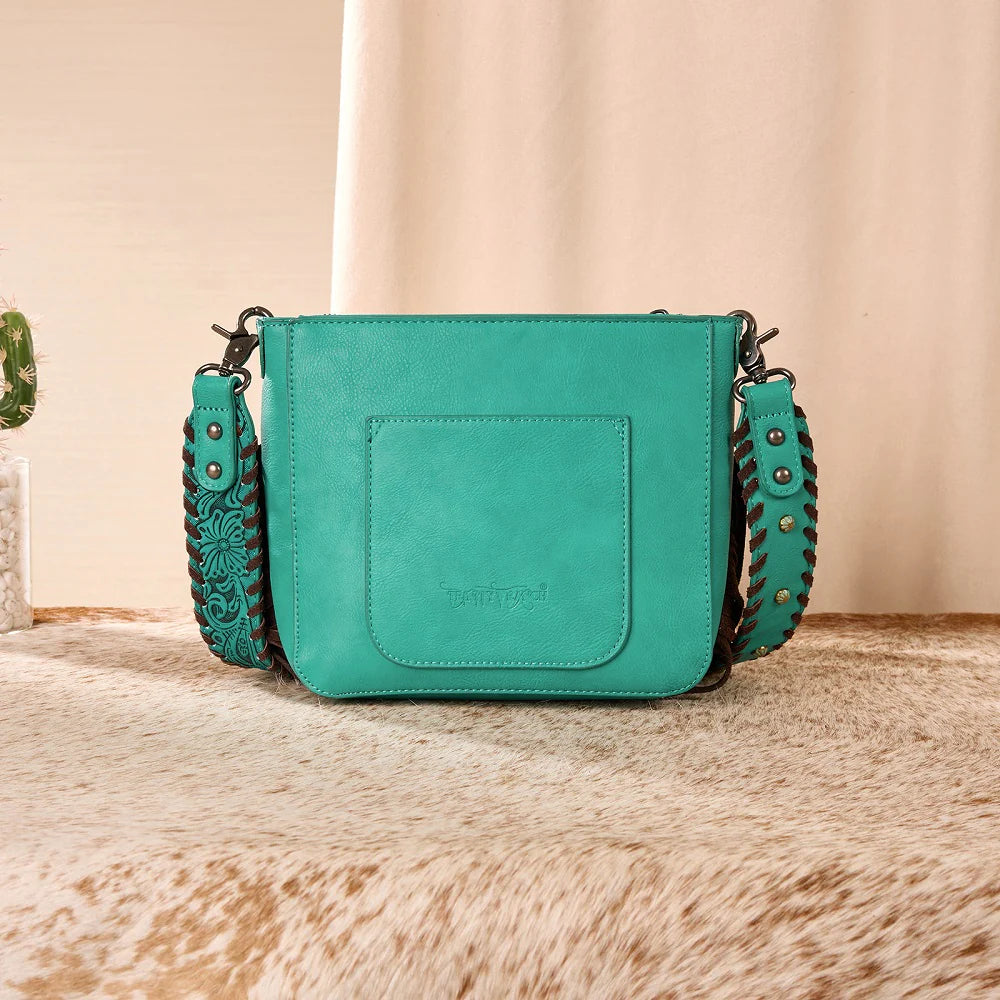 Trinity Ranch Cowhide Fringe Crossbody Bag