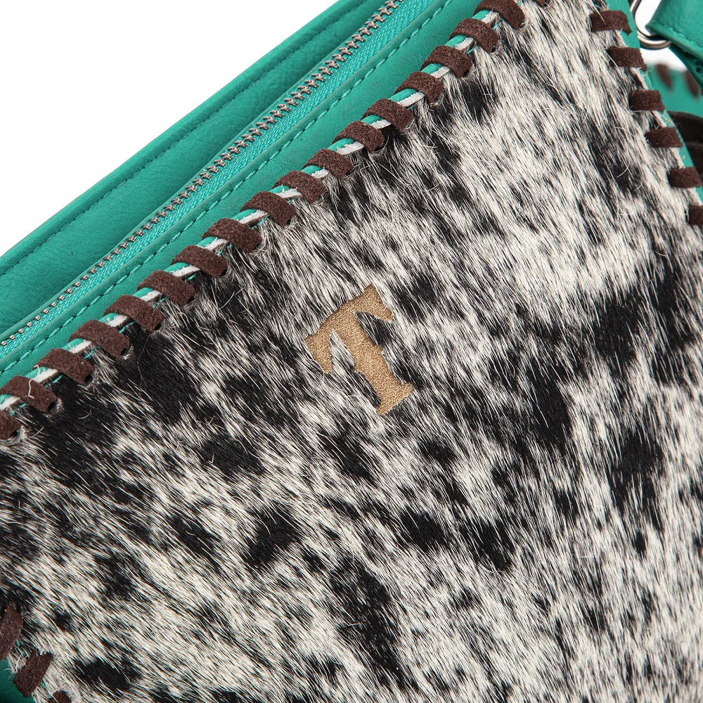 Trinity Ranch Cowhide Fringe Crossbody Bag