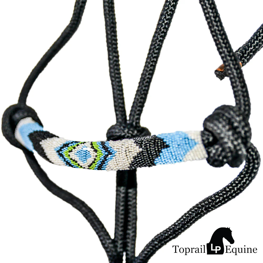 Toprail 10mm Rope Halter with Navaho Braid Noseband and 2.5mtr Lead