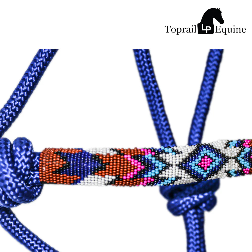 Toprail 10mm Rope Halter with Navaho Braid Noseband and 2.5mtr Lead