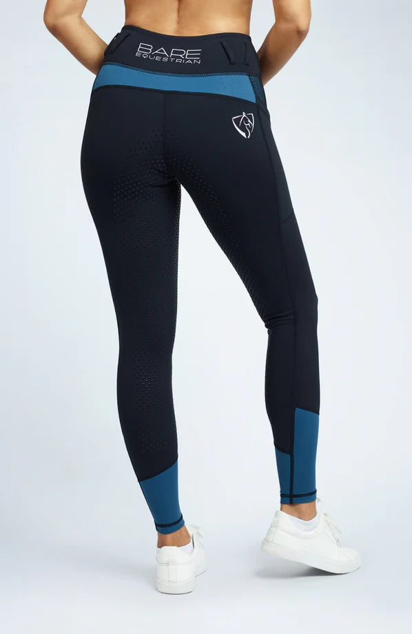Bare Performance Riding Tights - Teal Glamour