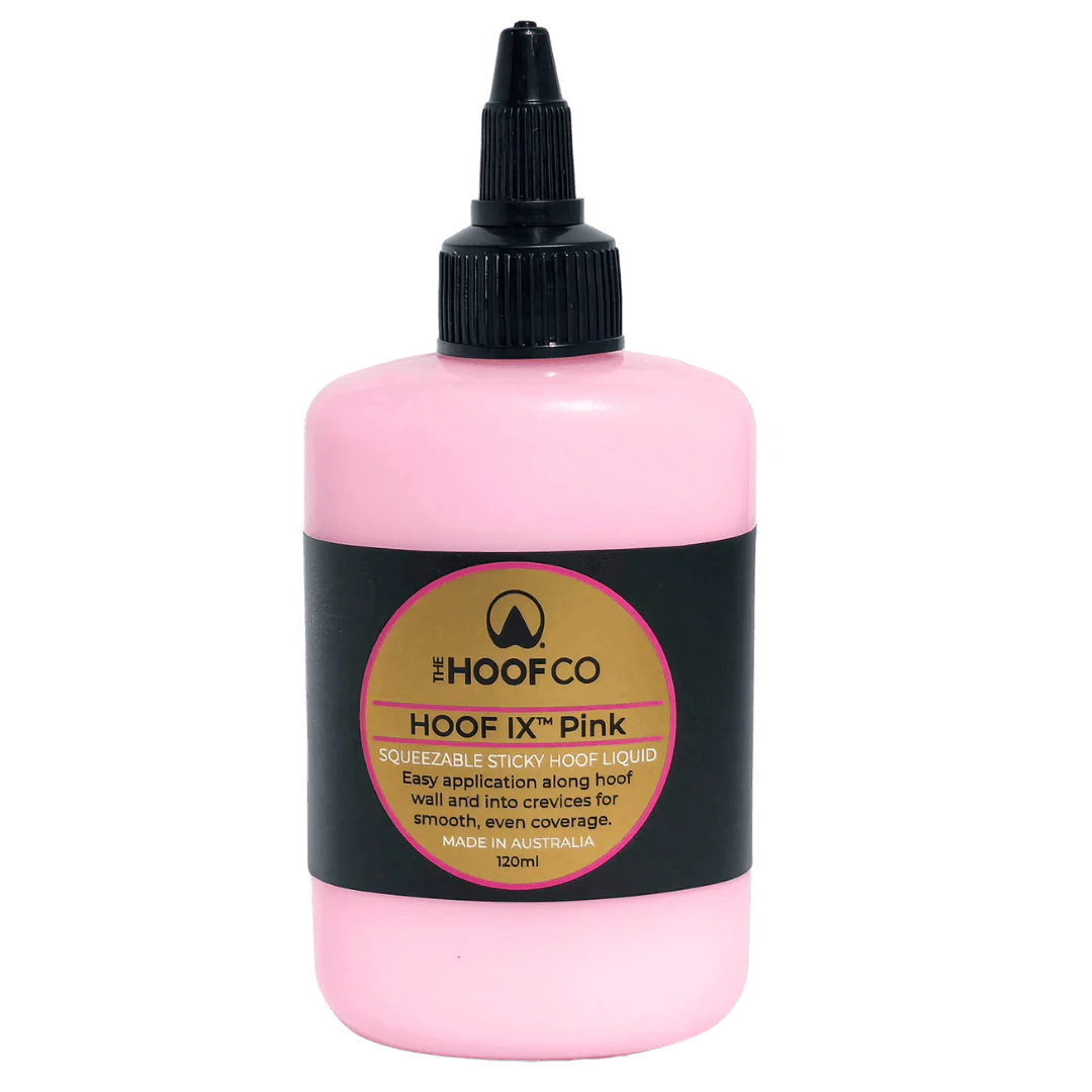 The Hoof Co - Hoof IX Pink Squeezeable Hoof Liquid | Stable Supplies - Hoof Care | Saddleworld Ipswich
