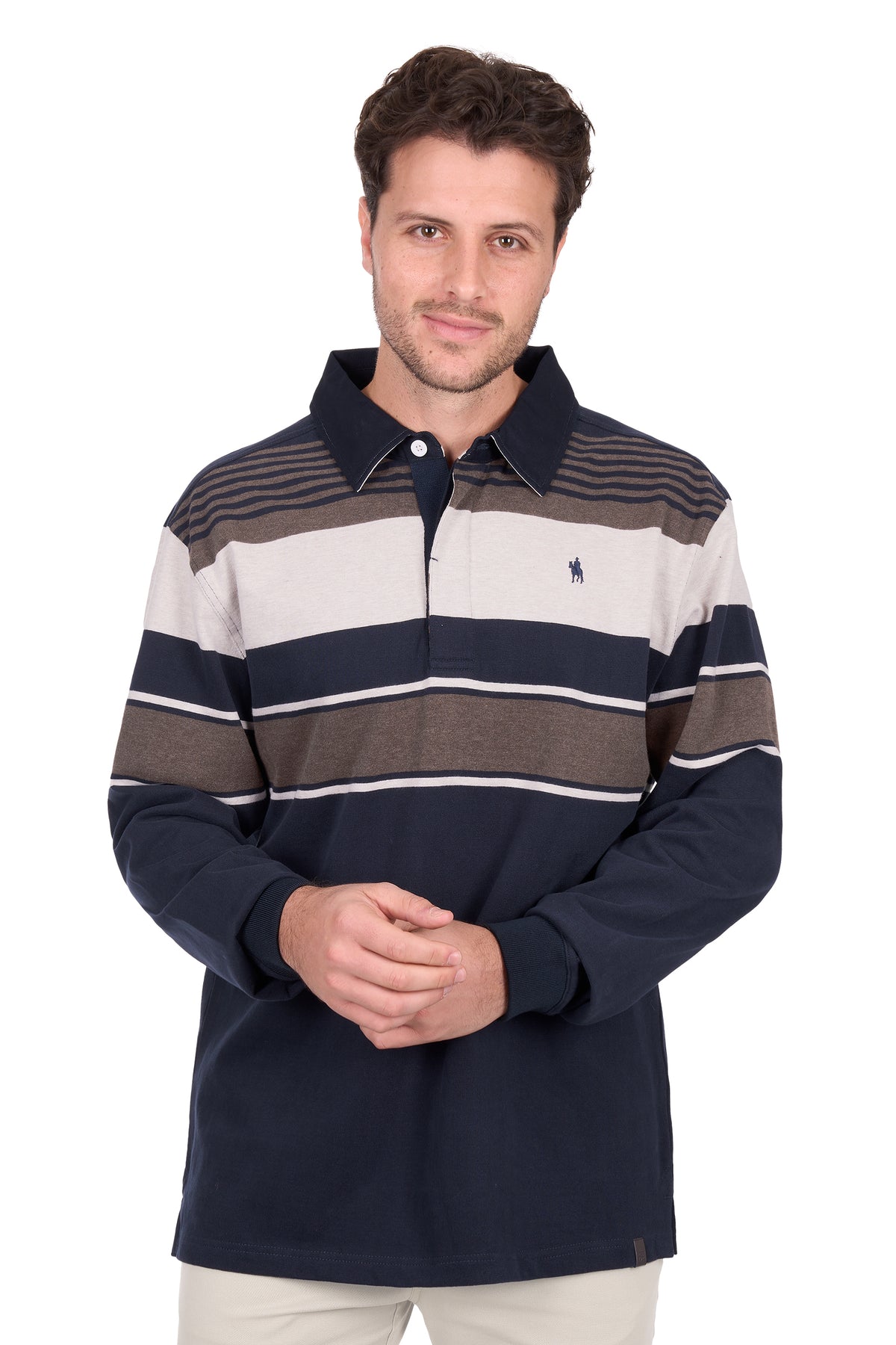Thomas Cook Mens Bryan Stripe Rugby | Country Clothing - Mens Rugby | Saddleworld Ipswich