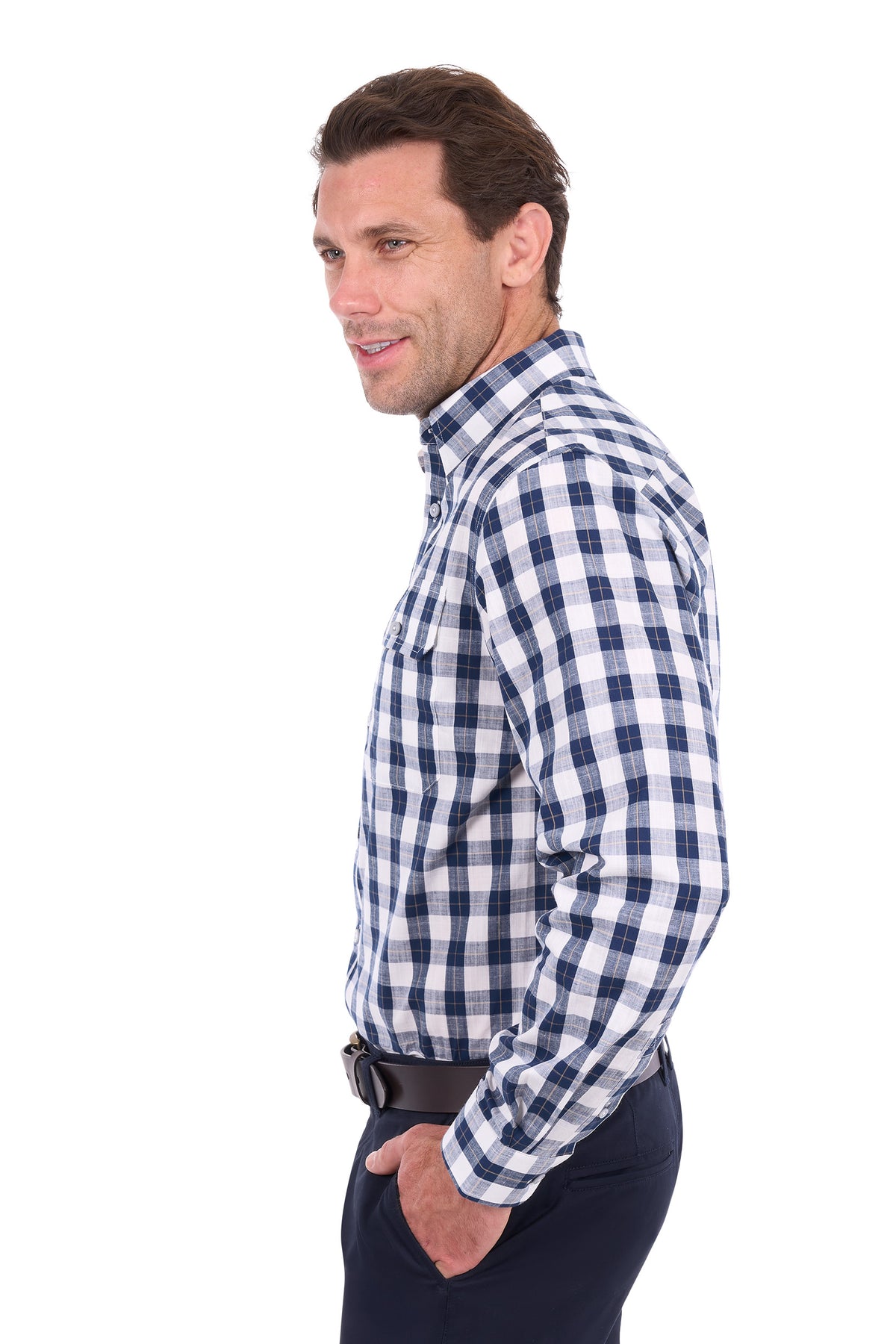 Thomas Cook Mens Ezra 2 Pkt LS Shirt | Country Clothing - Mens Shirt | Saddleworld Ipswich