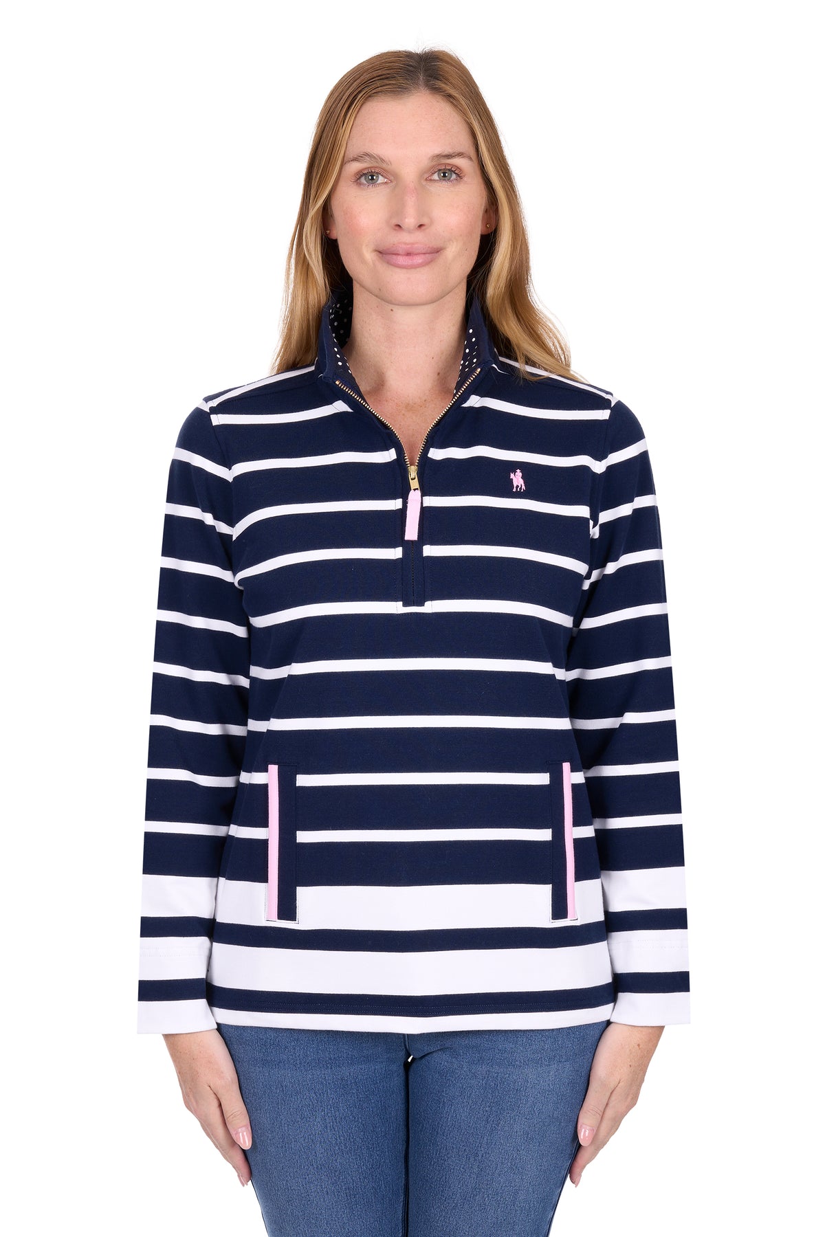 Thomas Cook Wmns Ava 1/4 Zip Rugby | Country Clothing - Ladies Rugby | Saddleworld Ipswich