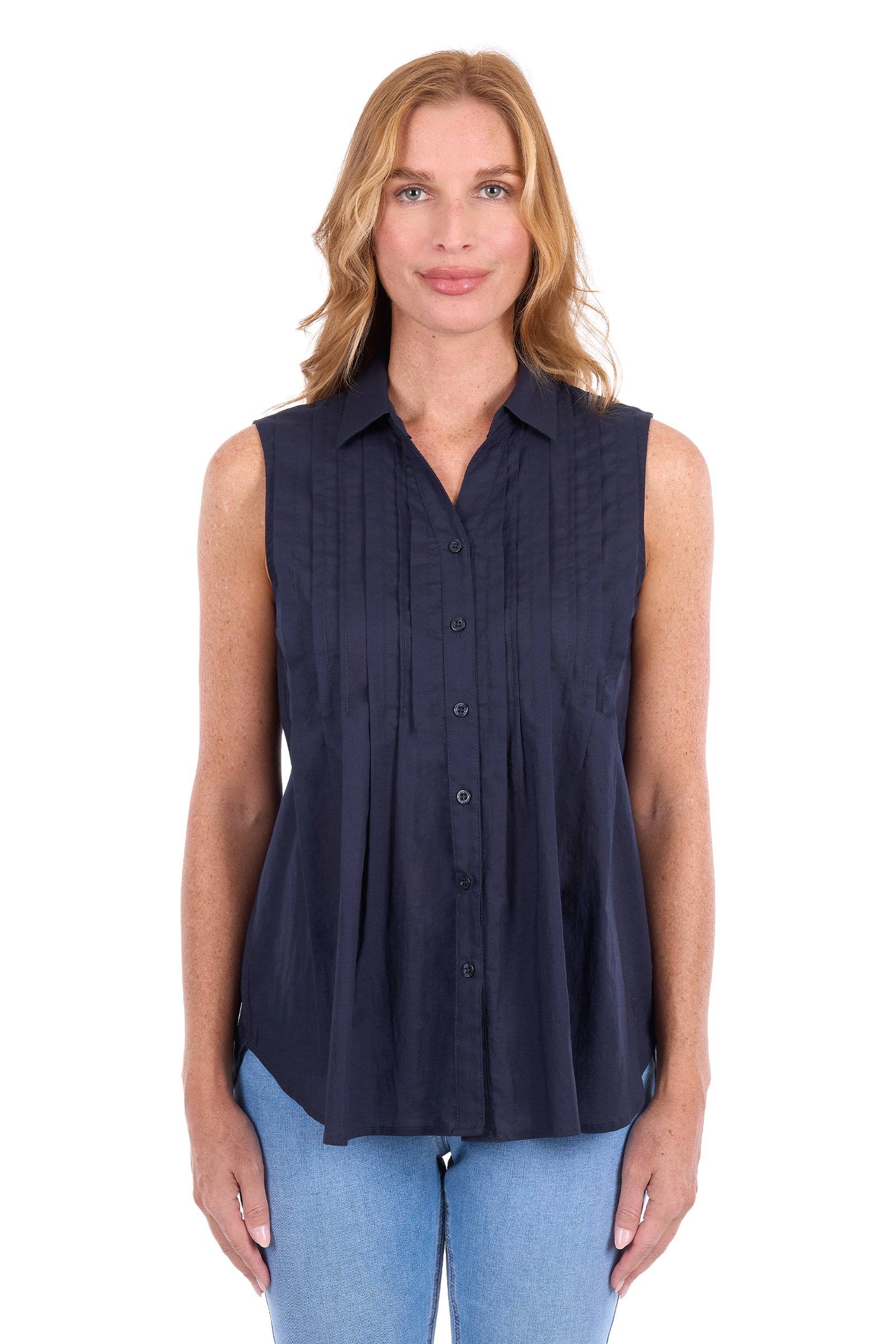 Thomas Cook Wmns Pearl Sleeveless Shirt | Country Clothing - Ladies Shirt | Saddleworld Ipswich