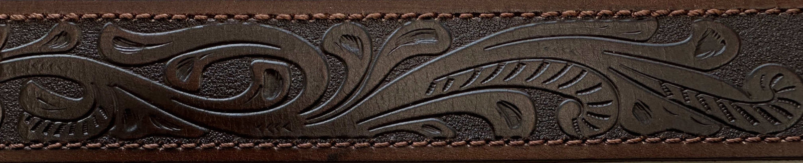 Pilbara Western Dress Buckle Tooled Leather Belt