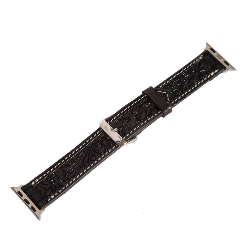 Tooling Leather Apple Watch Strap 42/44/45mm | Giftware - Accessories | Saddleworld Ipswich