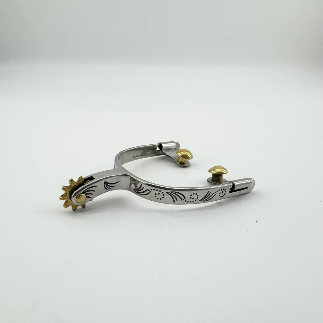 Toprail Acacia Filigree Ladies Spur | Rider Wear - Spurs | Saddleworld Ipswich