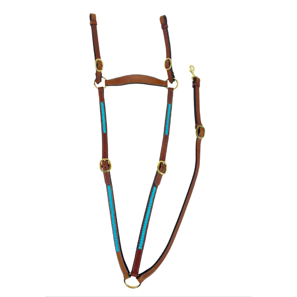 Toprail Cassidy Turquoise Breastplate | Horse Supplies - Breastplate | Saddleworld Ipswich