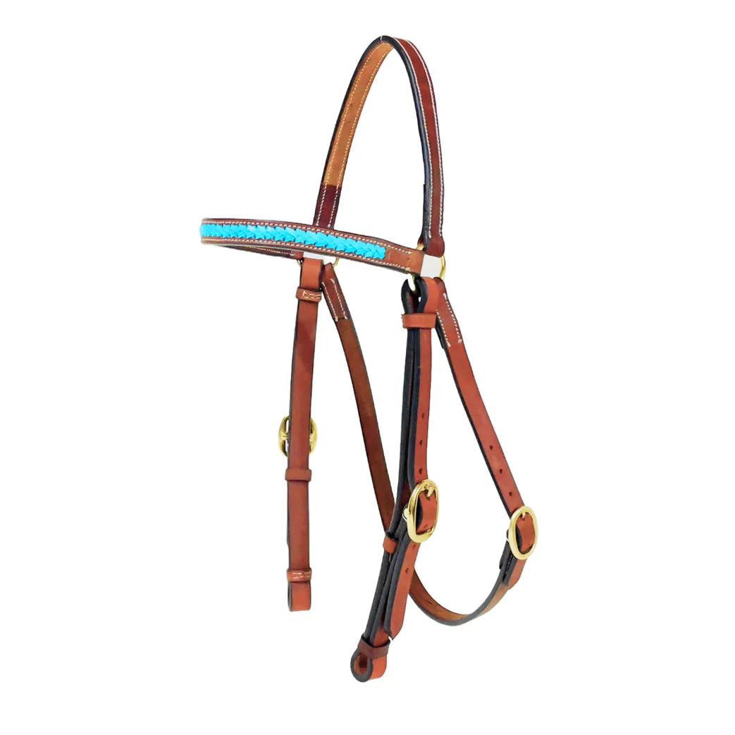 Toprail Cassidy Turquoise Bridle | Horse Supplies - Bridle | Saddleworld Ipswich