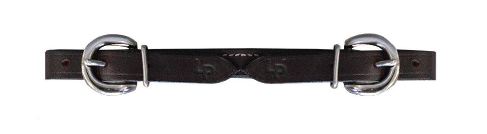 Toprail Curb Strap - Leather with Silver Buckle Ends | Horse Supplies - Bit | Saddleworld Ispwich