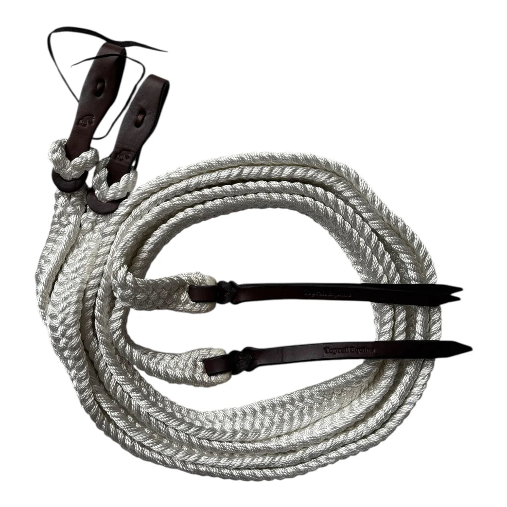 Toprail Equine Mule Tape Split Reins | Horse Supplies - Reins | Saddleworld Ipswich