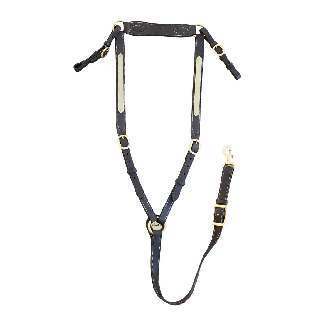 Toprail Leather Show Plaque Breastplate with No Plait | Horse Spplies - Breastplate | Saddleworld Ipswich