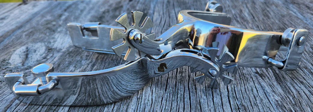 Toprail Stockmans Challenge Spurs with Lip | Rider Wear - Spurs | Saddleworld Ipswich