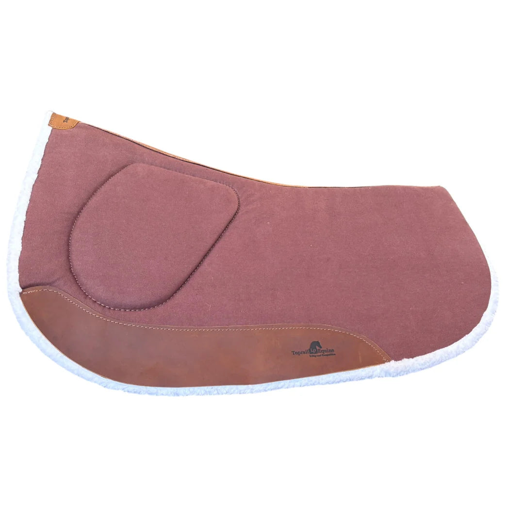 Toprail The Emma Webb Contoured Oval Nutrien Challenge Saddle Pad with Canvas Fabric Top | Horse Supplies - Western Pad | Saddleworld Ipswich