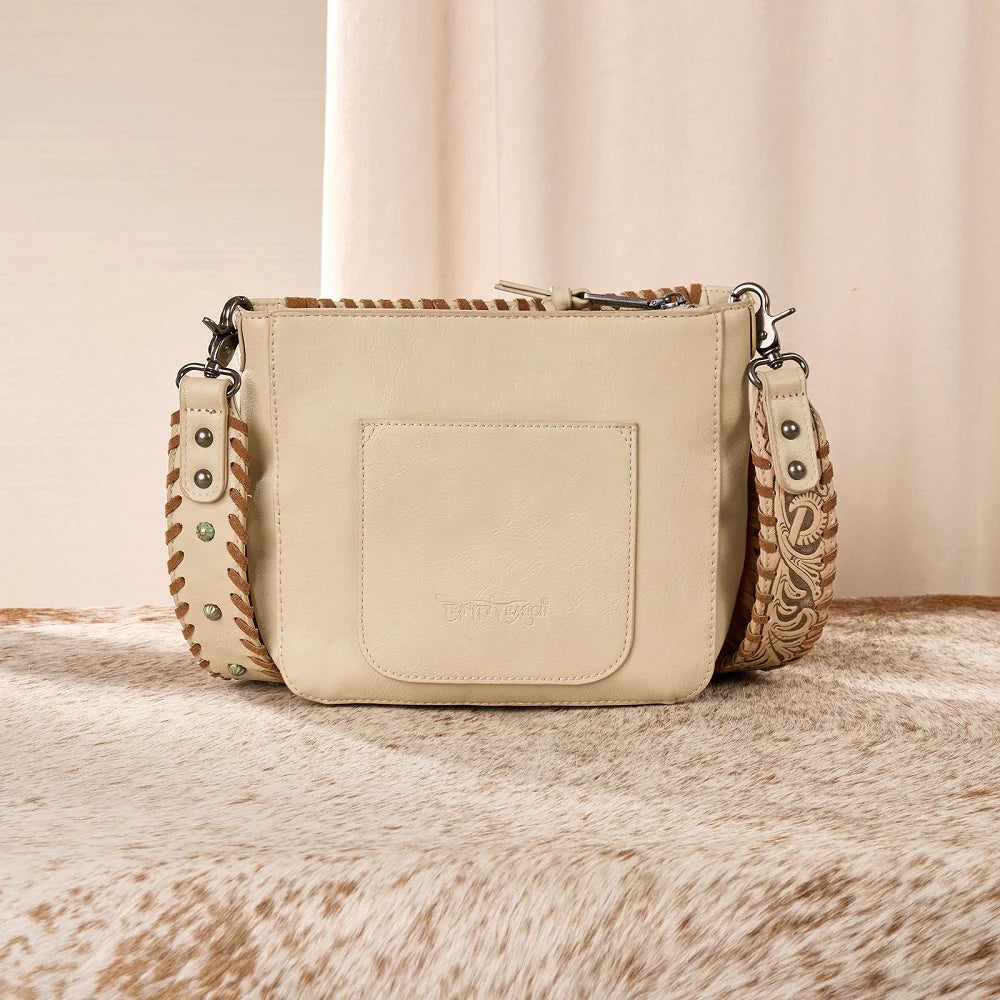 Trinity Ranch Cowhide Fringe Crossbody Bag