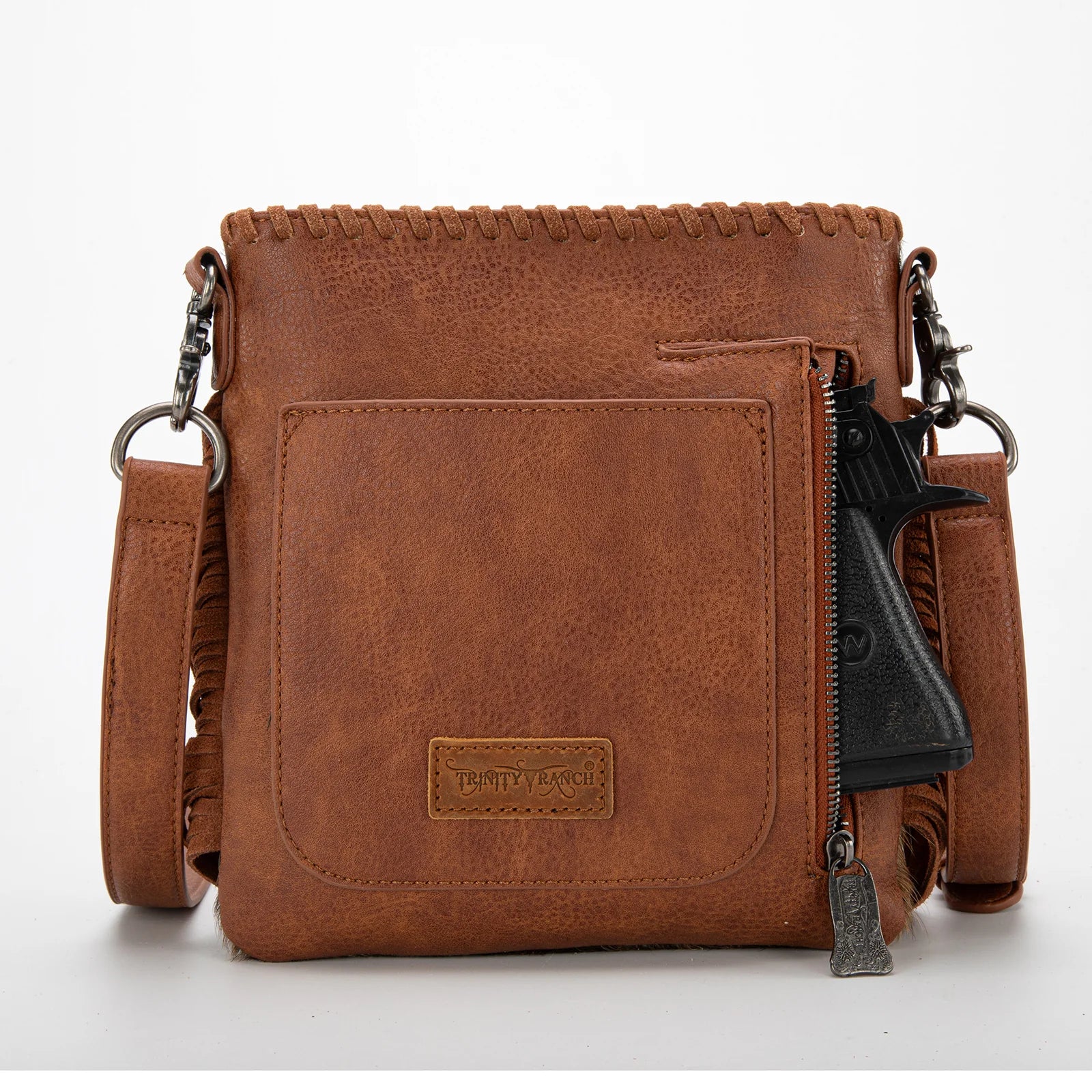 Trinity Ranch Hair On Cowhide Carry Crossbody
