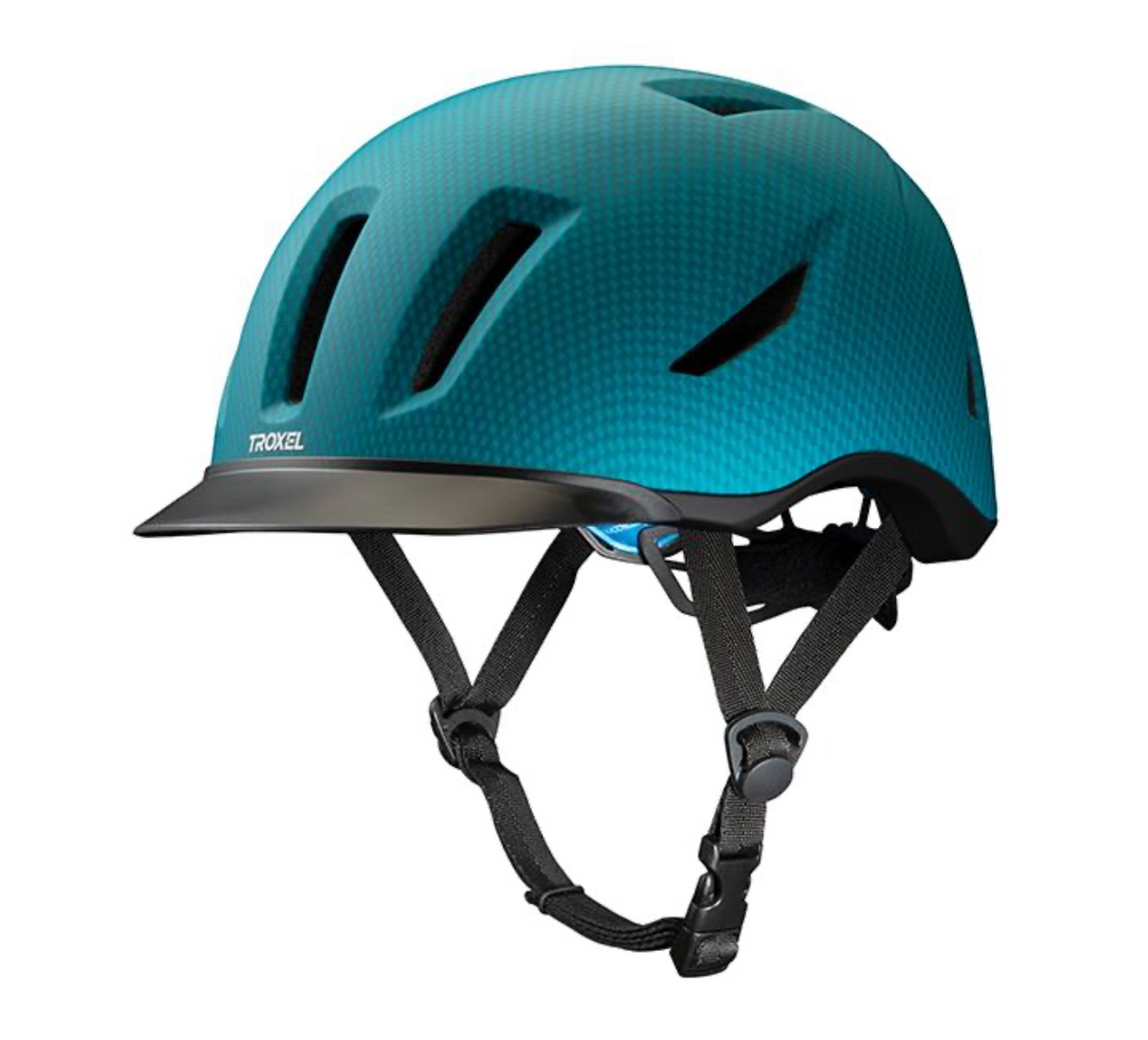 Troxel Helmet Terrain Teal Carbon | rider Wear - Helmet | Saddleworld Ipswich