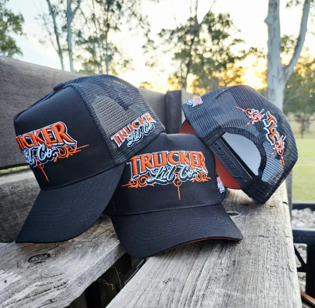 Trucker Lid Co - Signature - Black Blaze | Country Clothing - Caps | Saddleworld Ipswich