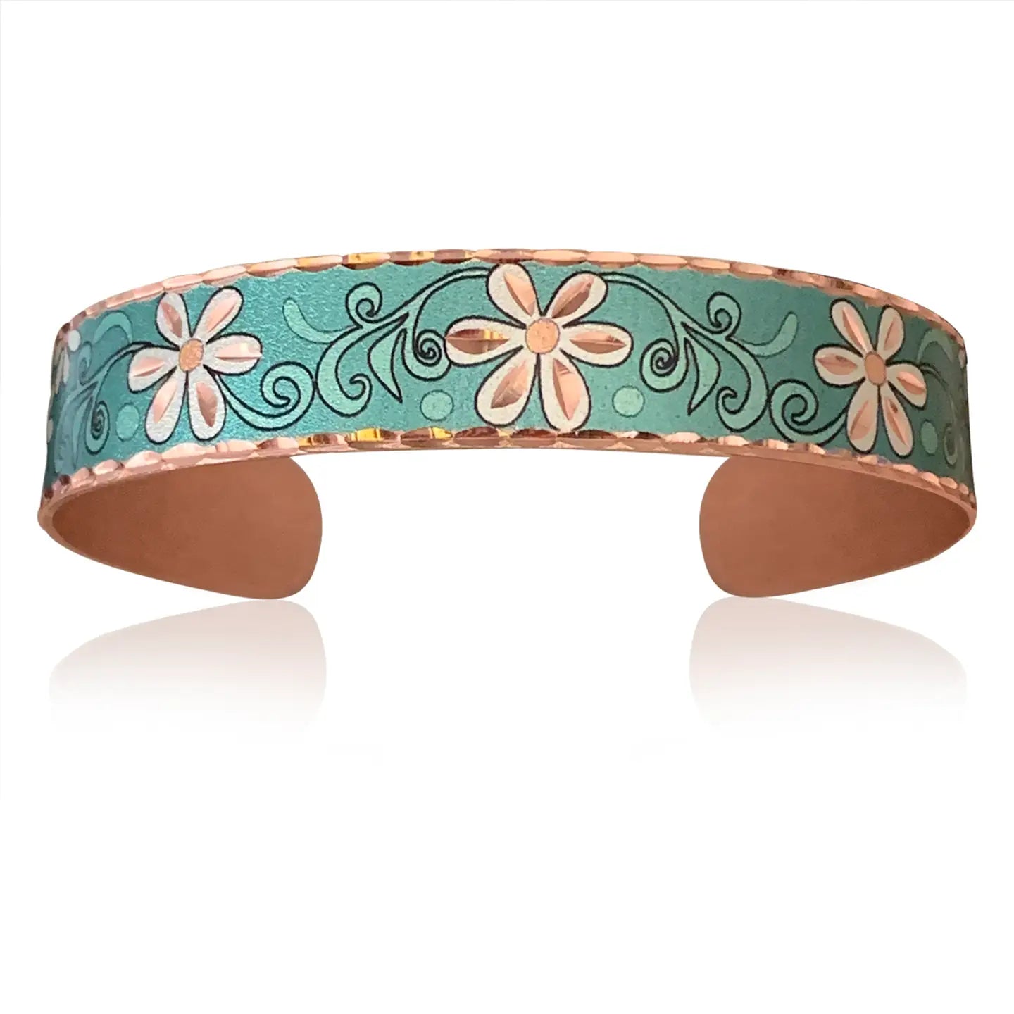 Turquoise Color Flower Artisian Bracelet | Giftware - Jewellery | Saddleworld Ipswich