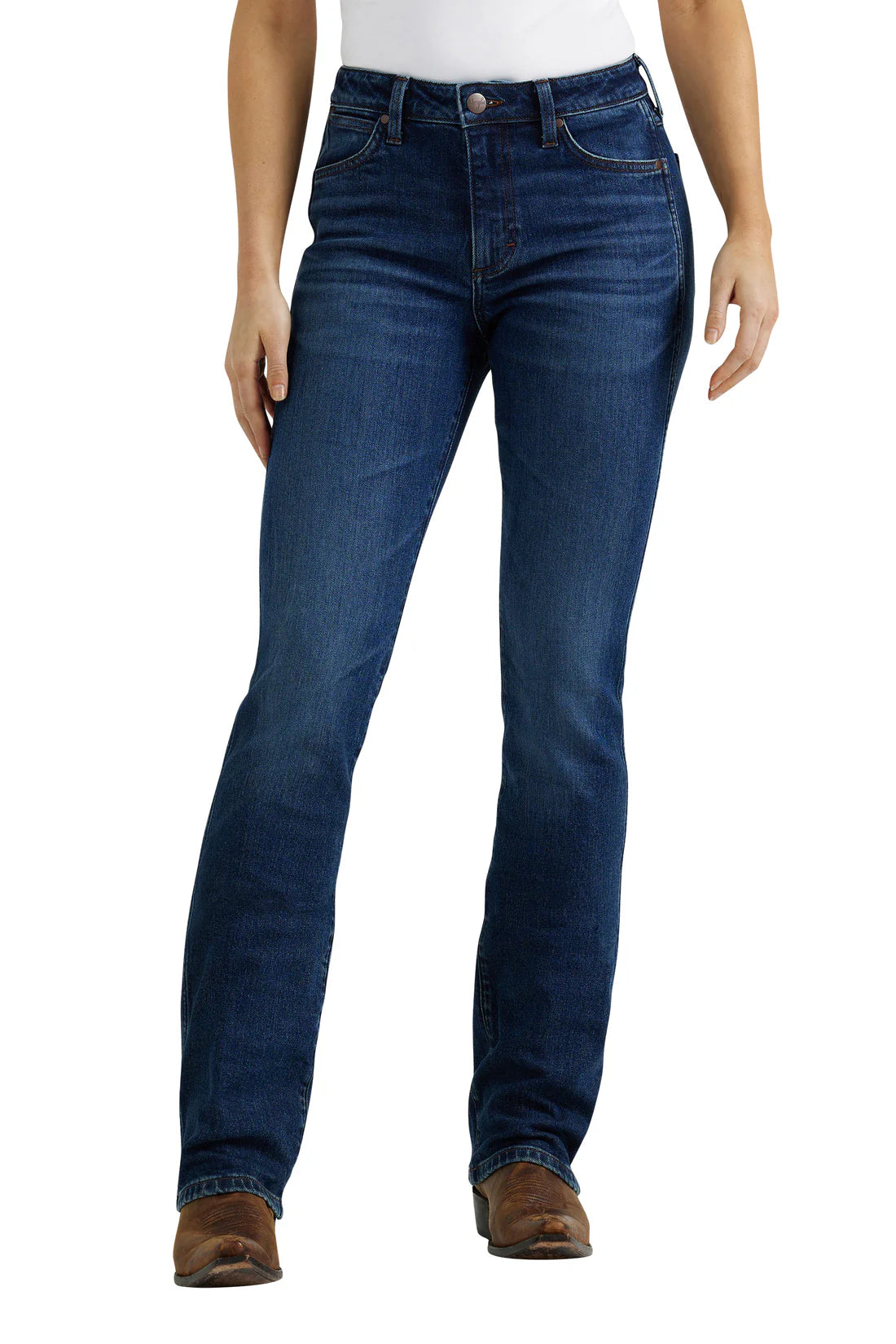 Wrangler Wmns Hi Rise Bootcut Jeans Isla - Christmas Sale
