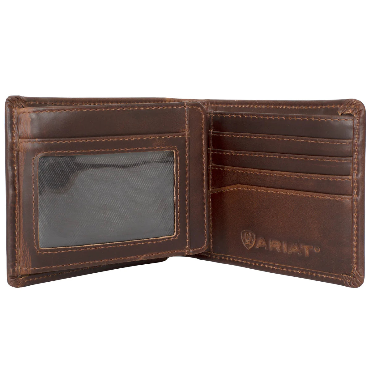 Ariat Bi Fold Wallet Rich Brown