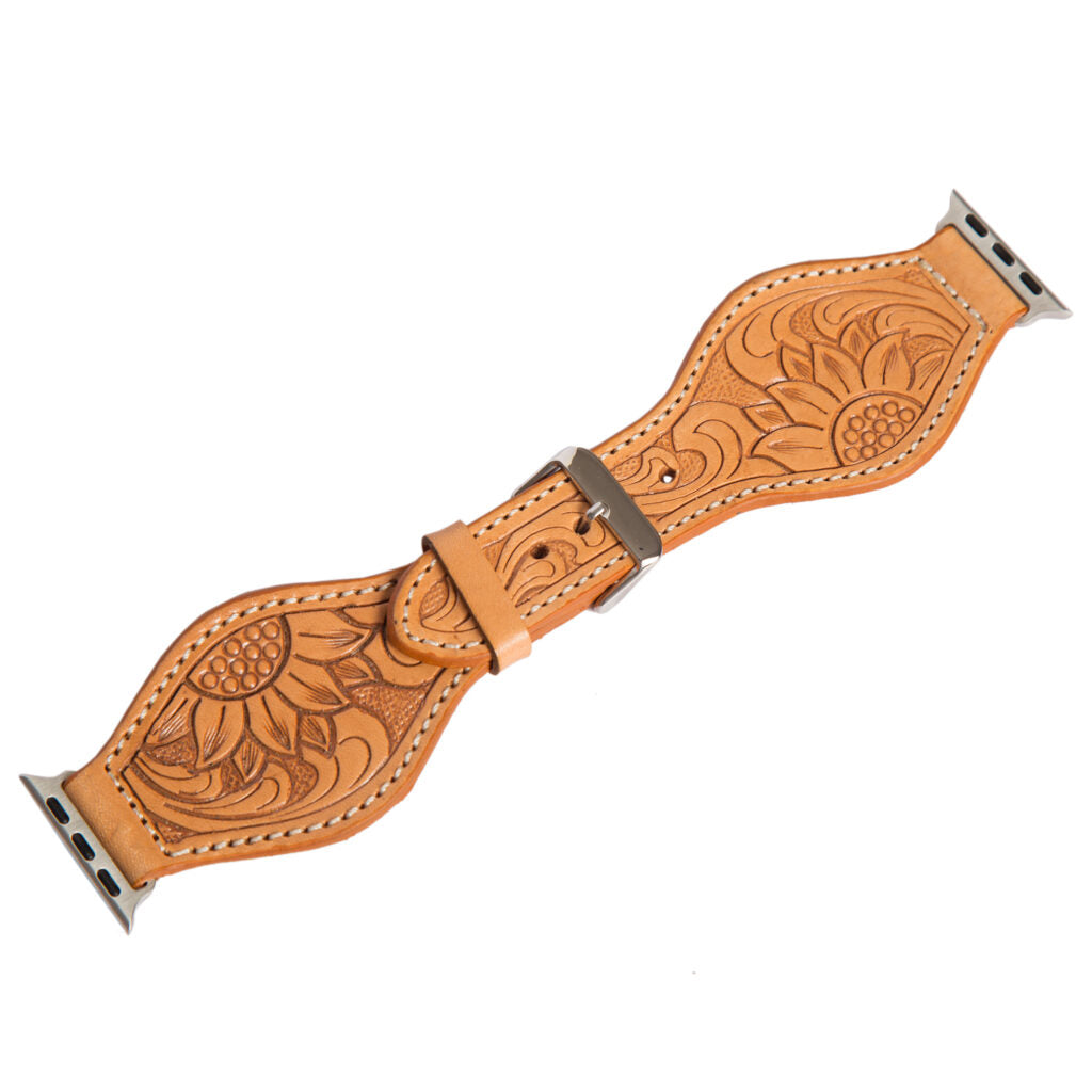 Tooling Leather Rounded Apple Watch Strap
